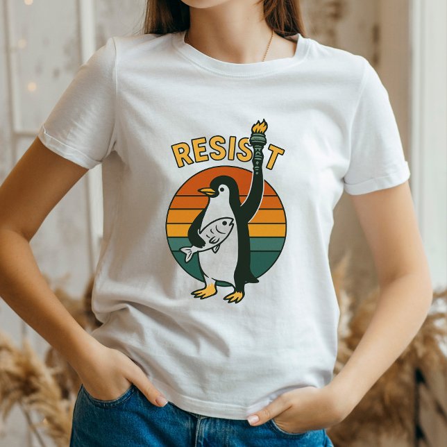 T-shirt Les pingouins résistent à la chemise, les pingouin (Créateur téléchargé)
