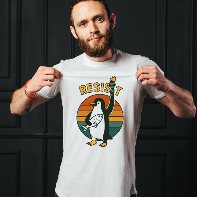 T-shirt Les pingouins résistent à la chemise, les pingouin (Créateur téléchargé)
