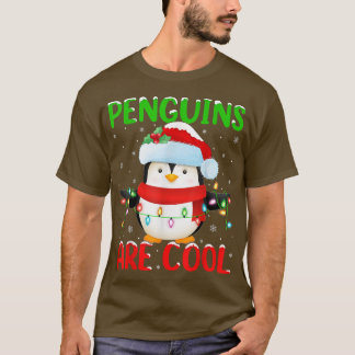 T-shirt Les Pingouins Sont Des Lumières De Noël Cool Oisea