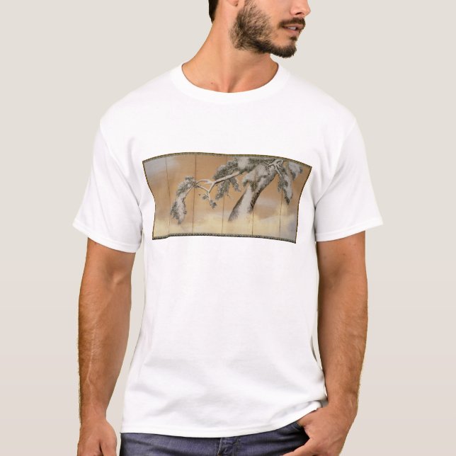 T-shirt Les pins sous la neige (Devant)