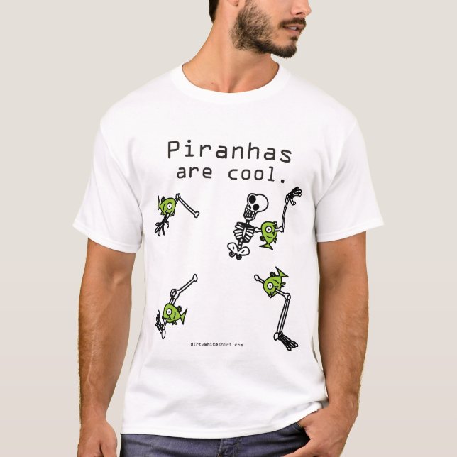 T-shirt Les piranhas sont frais (Devant)