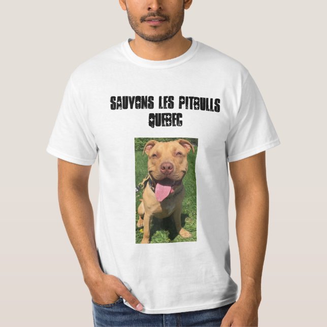 T-shirt Les Pitbulls Québec de Sauvons (Devant)