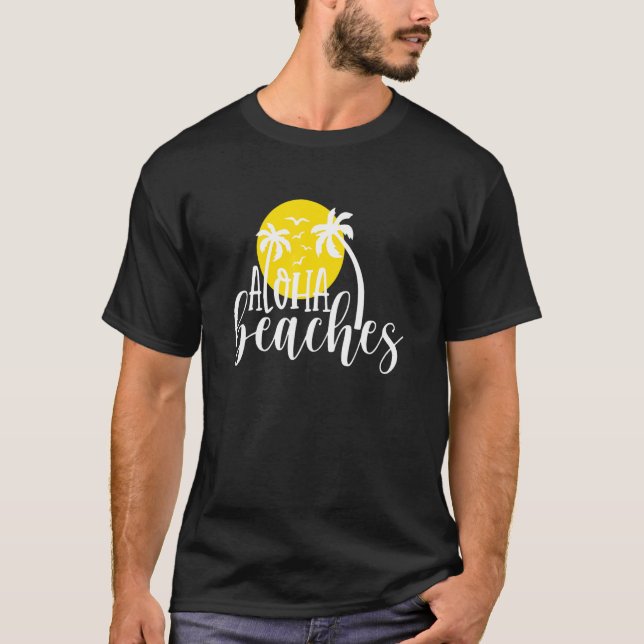 T-shirt Les plages d'Aloha (Devant)