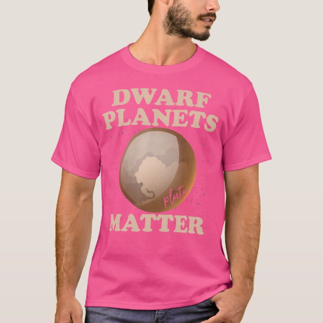 T-shirt Les planètes naines Matt Funny Planet Pluto (Devant)