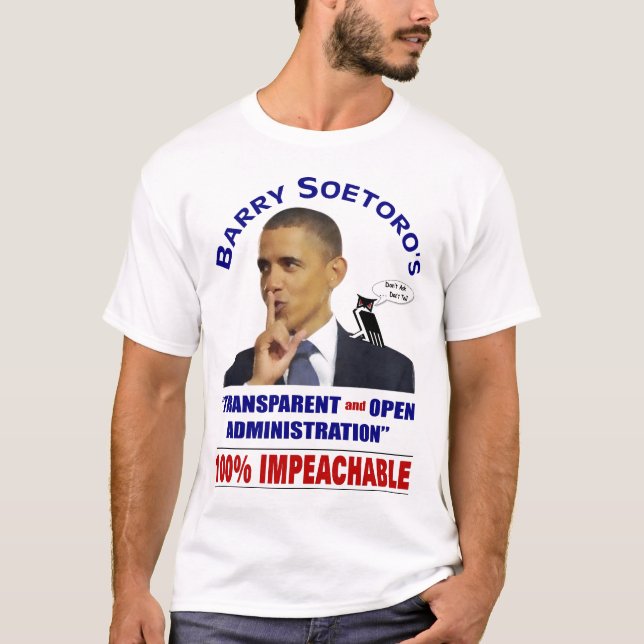 T-shirt Les plans secrets d'Obama (Devant)