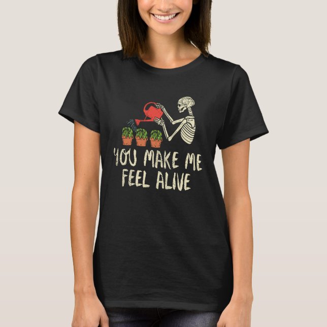 T-shirt Les plantes me font me sentir vivante Keen Gardern (Devant)
