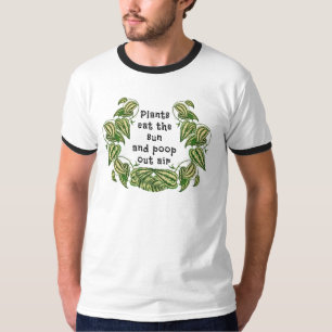 T-shirt Les plantes peuvent manger le soleil et jeter la c