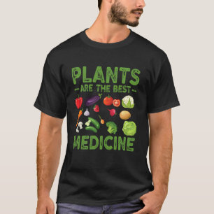 T-shirt Les plantes sont le meilleur plan végétalien végét