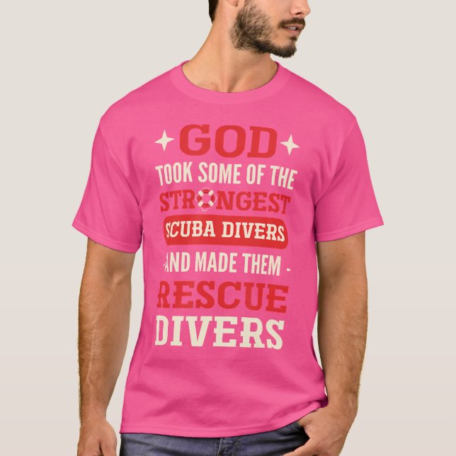 T-shirt Les Plongeurs Les Plus Forts Deviennent Des Plonge (Devant)