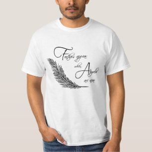 T-shirt Les Plumes Apparaissent Lorsque Les Anges Sont Pr