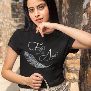 T-shirt Les Plumes Apparaissent Lorsque Les Anges Sont Pr