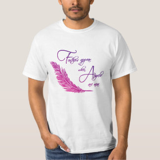 T-shirt Les Plumes Apparaissent Quand Les Anges Sont Près 