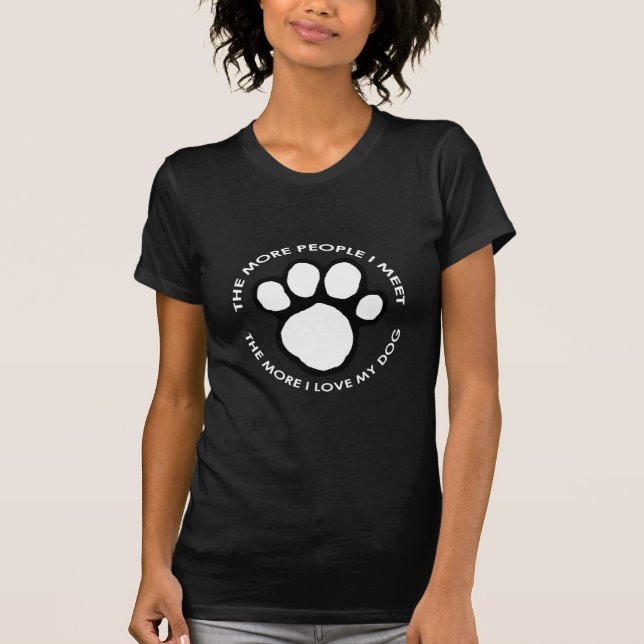 T-shirt Les plus amour d'I mon chien (Devant)