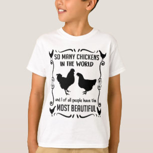 T-shirt Les plus beaux poulets du monde Ferme de poulets