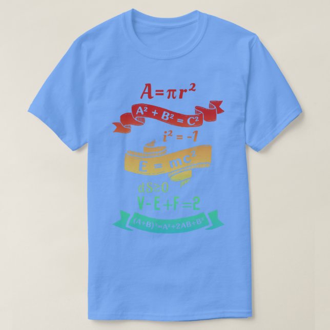 T-shirt Les plus belles équations mathématiques (Design devant)