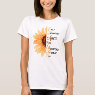 T-shirt Les Plus Grandes Tantes Sont Promues À Grande Tan