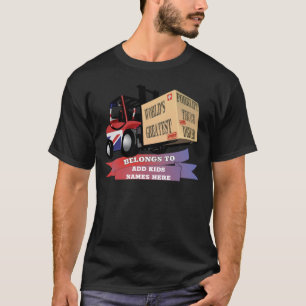 T-shirt Les plus grands chariots élévateurs personnalisés 