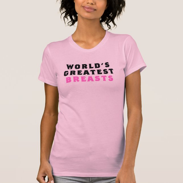 T-shirt Les plus grands seins du monde (Devant)