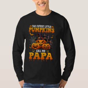 T-shirt Les Plus Petits Citrouilles M'Appelent Papa Hallow