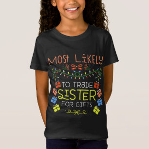 T-Shirt Les Plus Probables À Échanger Soeur Pour Cadeaux F