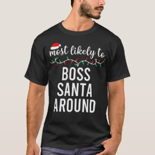 T-shirt Les plus probables à Noël Chemise jumelle famille