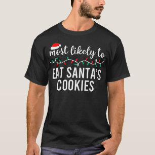 T-shirt Les plus probables à Noël Chemise jumelle famille