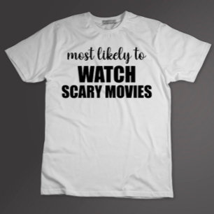 T-shirt Les Plus Probables À Regarder Des Films Écarts Drô