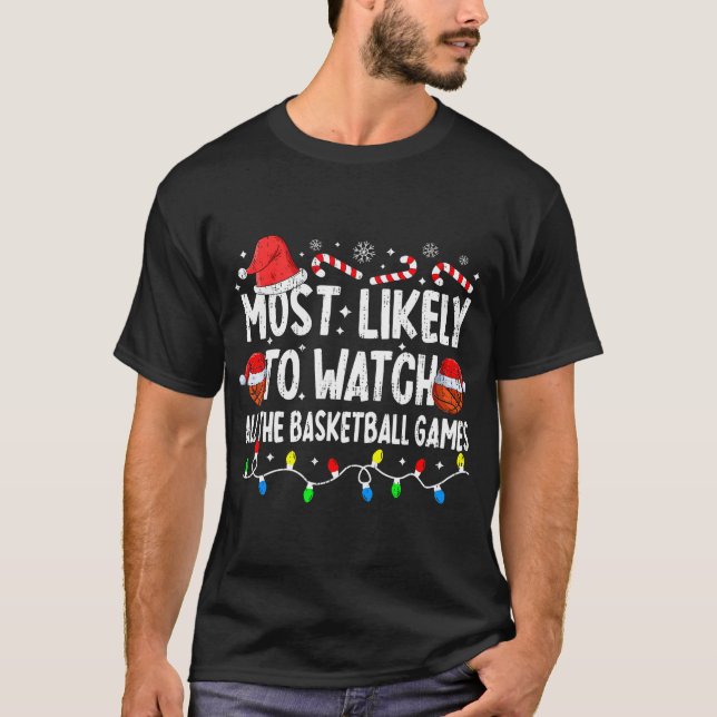 T-shirt Les Plus Probables À Regarder Tous Les Jeux De Bas (Devant)