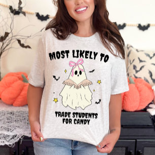 T-shirt Les Plus Probables De Rapprocher Halloween Enseign