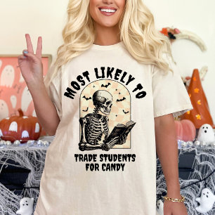 T-shirt Les Plus Probables De Rapprocher Halloween Enseign