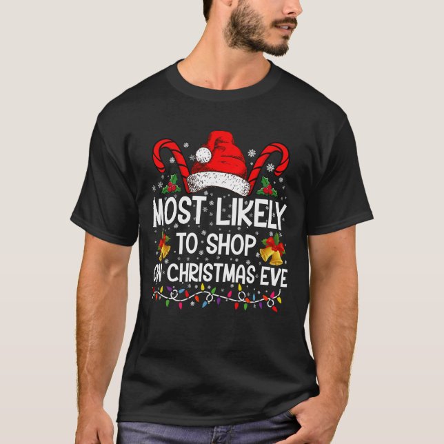 T-shirt Les Plus Susceptibles D'Acheter Le Soir De Noël No (Devant)