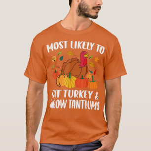 T-shirt Les plus susceptibles d'associer famille Turquie T