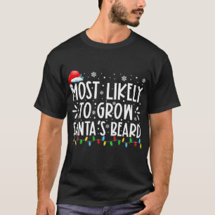T-shirt Les Plus Susceptibles De Croître Père Noël Fami
