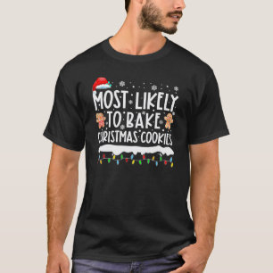 T-shirt Les Plus Susceptibles De Cuire Des Cookies De Noël