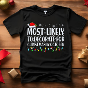 T-shirt Les plus susceptibles de décorer pour Noël en OCTO