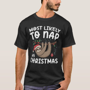 T-shirt Les plus susceptibles de faire la sieste à Noël