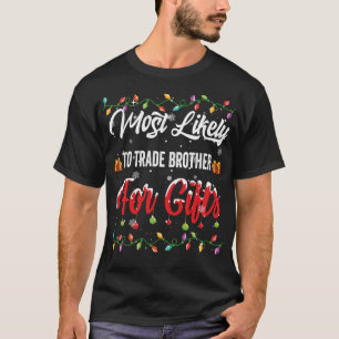 T-shirt Les Plus Susceptibles D'Échanger Fraternité Pour F