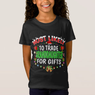 T-Shirt Les Plus Susceptibles D'Échanger La Petite-Fille S