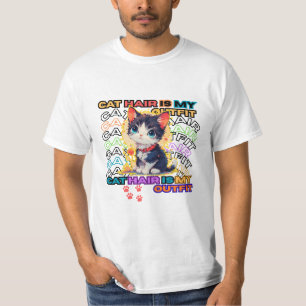 T-shirt Les poils de chat font partie de ma tenue