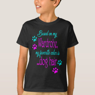 T-shirt Les poils de chien sont ma couleur préférée - Mama
