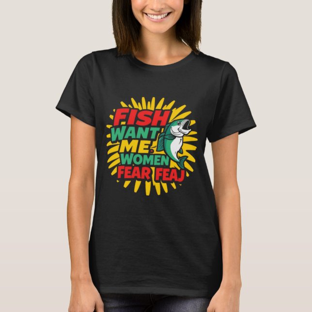 T-shirt Les poissons me craignent (Devant)
