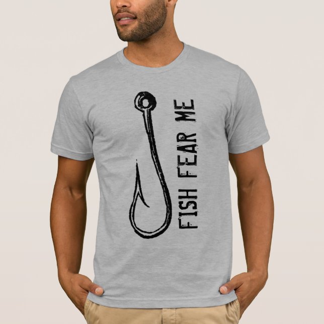 T-SHIRT LES POISSONS ME CRAIGNENT (Devant)