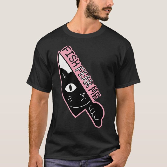 T-shirt Les poissons me craignent (Devant)