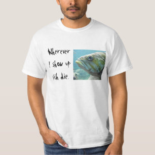 T-shirt Les poissons meurent