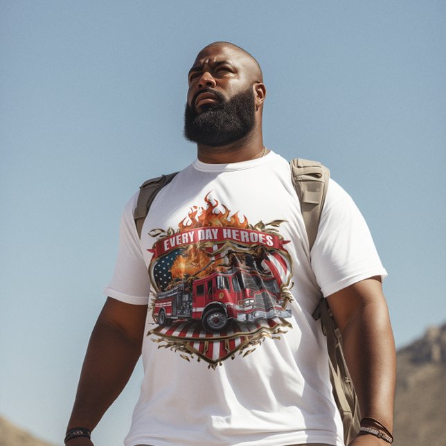 T-shirt Les pompiers américains en action (Créateur téléchargé)