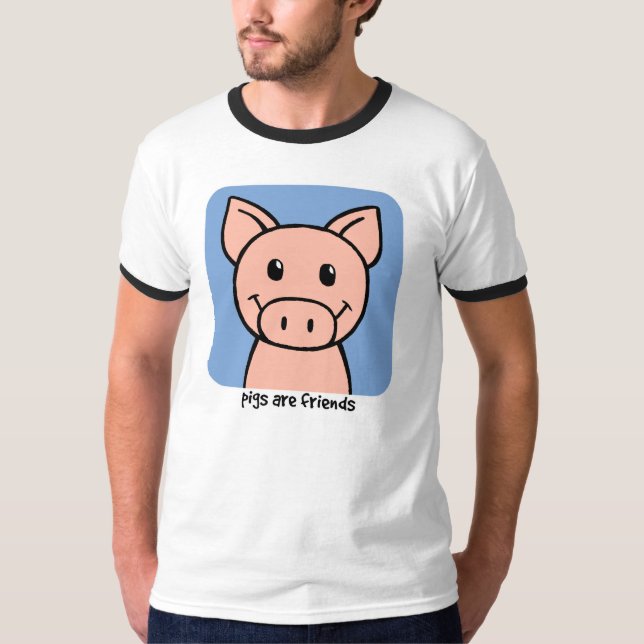 T-shirt Les porcs sont des amis (Devant)