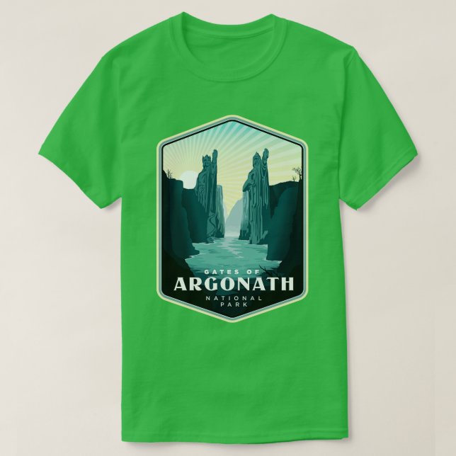 T-shirt Les portes du parc national d'Argonath (Design devant)
