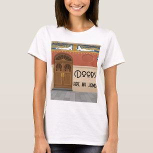 T-shirt Les portes sont mon jambage   Art nouveau en blocs