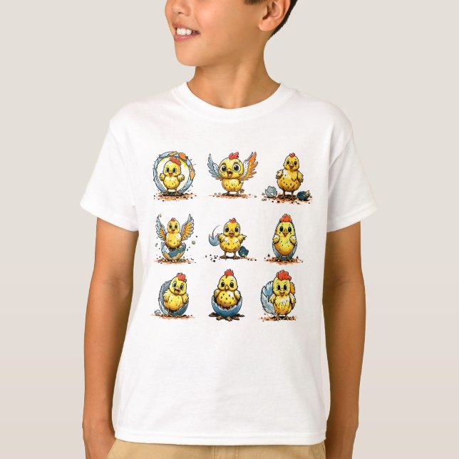 T-shirt Les poules en devenir (Devant)