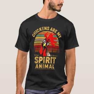 T-shirt Les poules sont mon animal spirituel Amateur de po